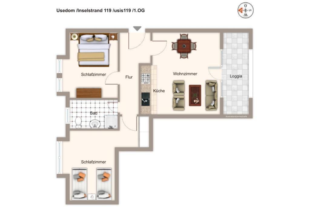 Inselstrand Inselstrand 119 Heringsdorf  Extérieur photo
